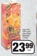 Liqui Fruit 100% Fruit Juice Blend (Assorted)-1.5L Each