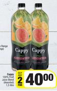 Cappy 100% Fruit Juice Blend (Assorted)-For Any 2 x 1.5L