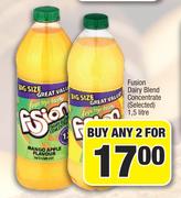Fusion Dairy Blend Concentrate (Selected) 1.5 Litre-For Any 2