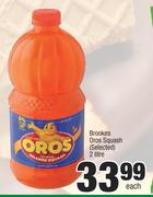 Brookes Oros Squash (Selected)-2 Litre Each