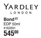 Yardley Bond ST EDP-50ml