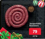 Jacque Kallis Boerewors-Per Kg