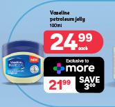 Vaseline Petroleum Jelly-100ml Each