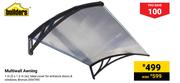 Builders Multiwall Awning-1m(l) x 1.2m(w)