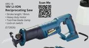 Ryobi 18V Li-Ion Reciprocating Saw XRS-18- Each