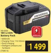 Universal 18V Li-Ion Battery Pack XB-6000