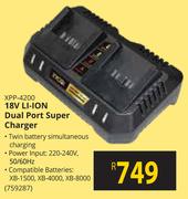 Ryobi 18V Li-Ion Dual Port Super Charger XPP-4200