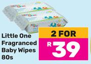 Little One Fragranced Baby Wipes-For 2 x 80s