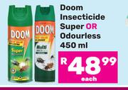 Doom Insecticide (Super Or Odourless)-450ml Each