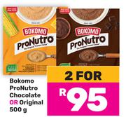 Bokomo Pro Nutro Chocolate Or Original-For 2 x 500g