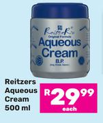 Reitzers Aqueous Cream-500ml