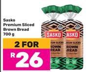 Sasko Premium Sliced Brown Bread-For 2 x 700g