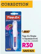 Bic Tipp Ex Shake 'n Squeeze 8ml