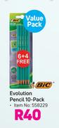 Bic Evolution Pencil (10 Pack)-Per Pack