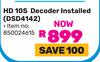 DStv HD 10S Decoder (Installed) (DSD4142)