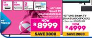 Samsung 43" UHD Smart TV (UA43U8000FKXXA)