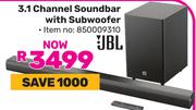 JBL 3.1 Channel Soundbar With Subwoofer