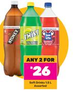 1Soft Drinks Assorted-For Any 2 x 1.5L