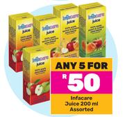 3Infacare Juice Assorted-For Any 5 x 200ml