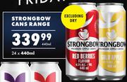 Strongbow Cans Range (Excl. Dry)-24 x 440ml