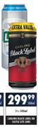 Carling Black Label Or Castle Lite Cans-24 x 500ml