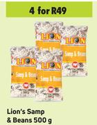 Lion's Samp & Beans-For 4 x 500g