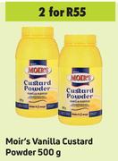 Moir's Vanilla Custard Powder-For 2 x 500g