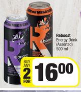 Reboost Energy Drink (Assorted)-For Any 2 x 500ml