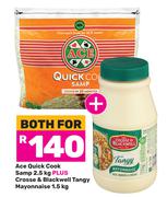 Ace Quick Cook Samp 2.5Kg Plus Crosse & Blackwell Tangy Mayonnaise 1.5Kg-Both For