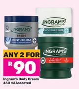 Ingram's Body Cream Assorted-For 2 x 450ml