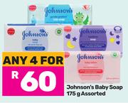 Johnson's Baby Soap Assorted-For 4 x 175g   