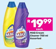 Maq Cream Cleaner Assorted-750ml Each