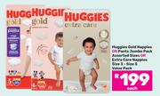 Huggies Gold Nappies Or Pants Jumbo Pack Or Extra Care Nappies Size 3-Size 5 Value Pack-Each