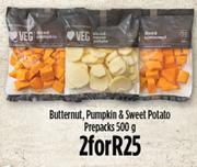 Butternut, Pumpkin & Sweet Potato Prepacks-2x500g