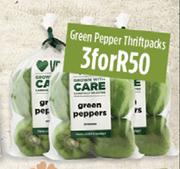 Green Pepper Thriftpacks-For 3