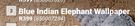 Blue Indian Elephant Wallpaper 850007284