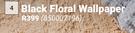 Black Floral Wallpaper 850007194