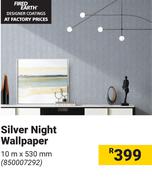 Silver Night Wallpaper 10m x 530mm 850007292