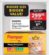 Pamper Cat Food Mega-Multipack (All Variants)-12 x 85g Per Pack
