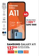 Samsung Galaxy A11 4G- Per Month x 24 Months
