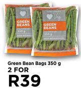 Green Bean bags-For 2 x 350g