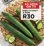 English Cucumbers-For 3