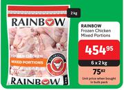 Rainbow Frozen Chicken Mixed Portions-6 x 2Kg