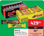 Nestle Large Barone Or Tex Chocolate Bar-40's