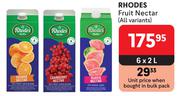 Rhodes Fruit Nectar (All Variants)-6 x 2L