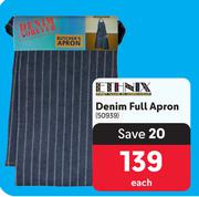 Ethnix Denim Full Apron-Each