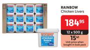 Rainbow Chicken Livers-12 x 500g
