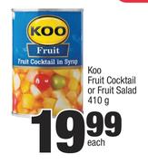 Koo Fruit Cocktail Or Fruit Salad-410g Each
