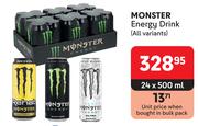 Monster Energy Drink (All Variants)-24 x 500ml