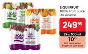 Liqui Fruit 100% Fruit Juice (All Variants)-24 x 300ml